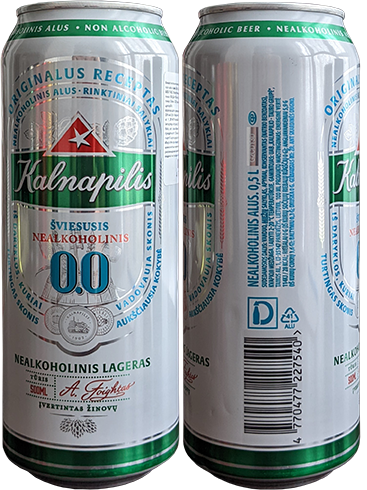 Пиво Kalnapilis Nealkoholinis