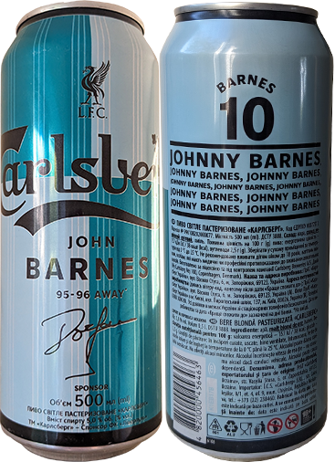 Пиво Carlsberg John Barnes 10