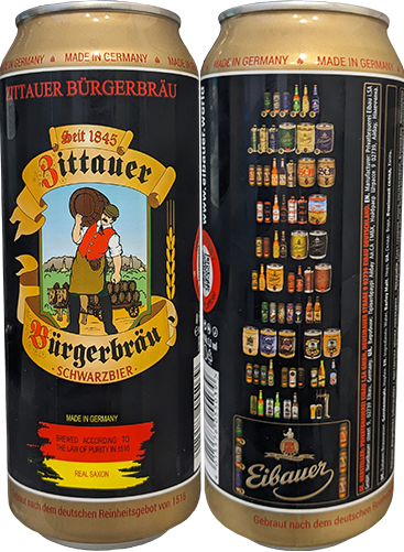 Пиво Zittauer Burgerbrau Schwarzbier