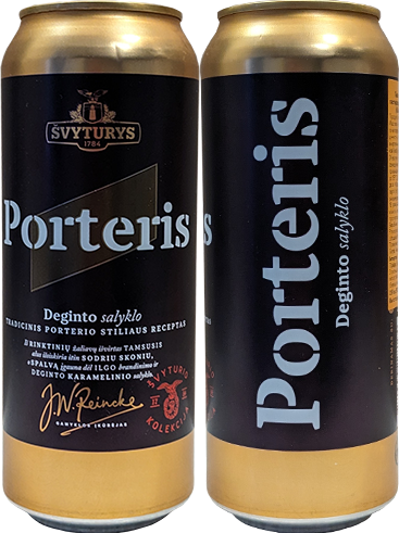 Пиво Svyturys Porteris в банке 0,5 литра